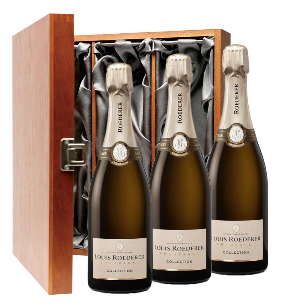 Louis Roederer Collection 242 Champagne 75cl Three Bottle Luxury Gift Box
